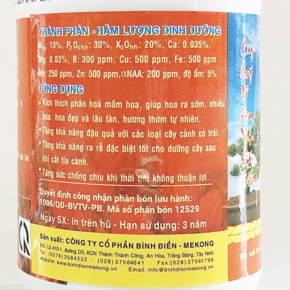 Phân Bón Đầu Trâu 701 NPK 10-30-20 Kích Thích Ra Hoa 100g