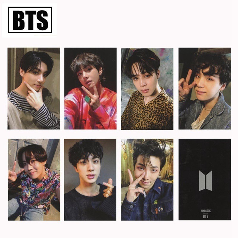 7 Pcs\/Set New Kpop BTS Bangtan Boys Love Yourself Album Photo Card Paper Cards Self Made Lomo Card Photocard 006