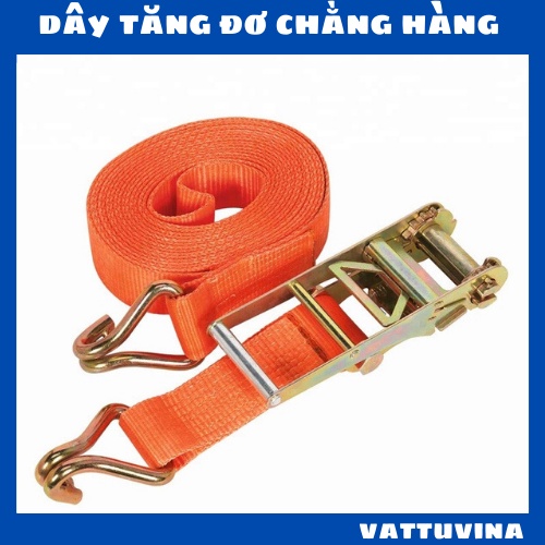 Dây chằng hàng tăng đơ vải bản rộng 25mm, 38mm, 50mm dài từ 3 mét, 5mét, 6 mét,  8 mét - Vattuvina