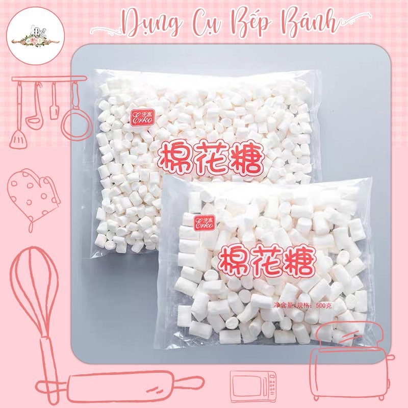 Mashmallow Erko Hạt Nhỏ 500gr ( Hàng Sẵn)