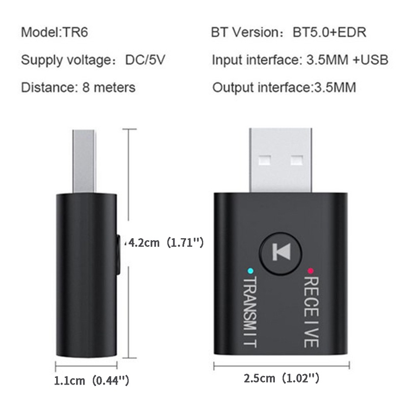 Usb Nhận Tín Hiệu Bluetooth 5.0 Cho Máy Tính / TV /