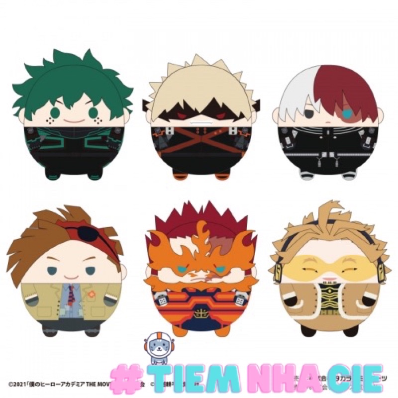 Gấu bông fuwa 10cm nhân phẩm MHA My Hero Academia Học Viện Siêu Anh Hùng