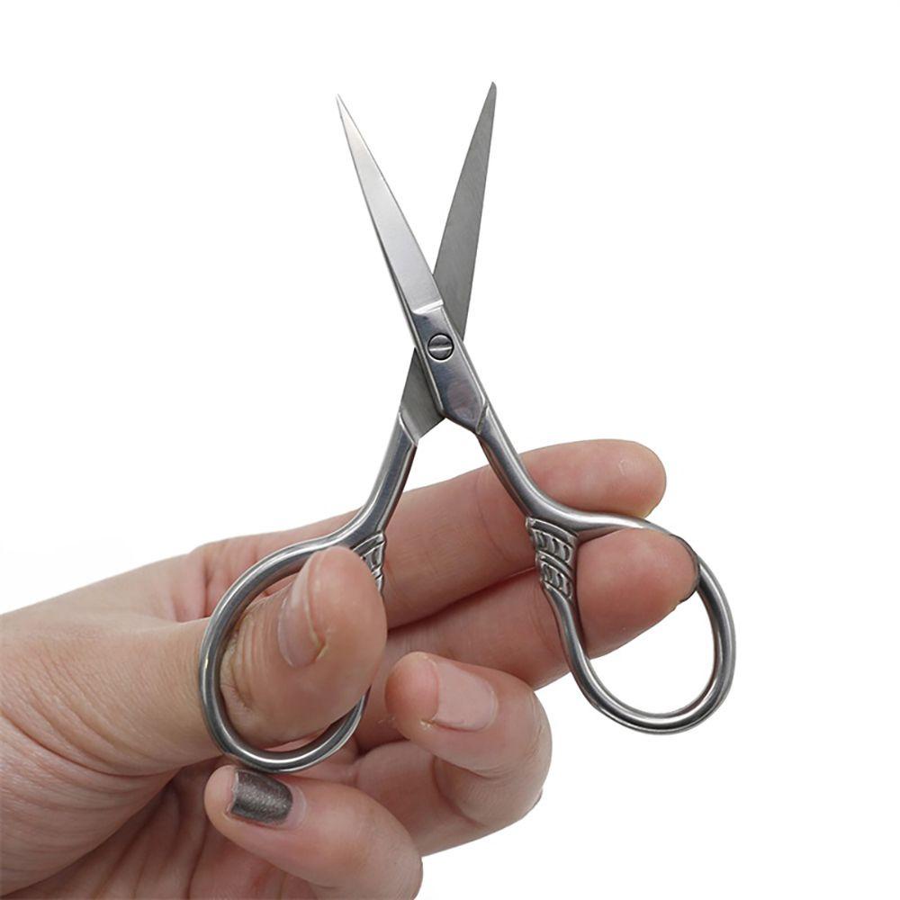 SOMEDAYZL Kéo Cắt Tỉa Râu Bằng Thép Không Gỉ Tiện Dụng Dành Cho Nam