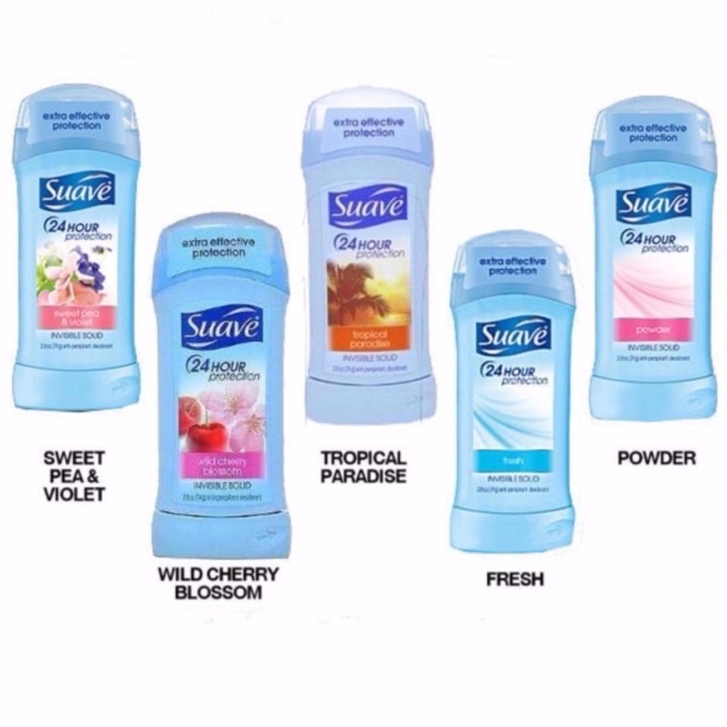 Lăn Nách dạng sáp,Lăn khử mùi nữ Suave tuýp lớn 74gr, Hàng Mỹ có bill USA