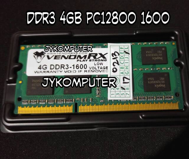 Bộ Nhớ Ram 4gb Ddr3 Pc 12800 Sodimm 4g Sodim Pc3l 12800