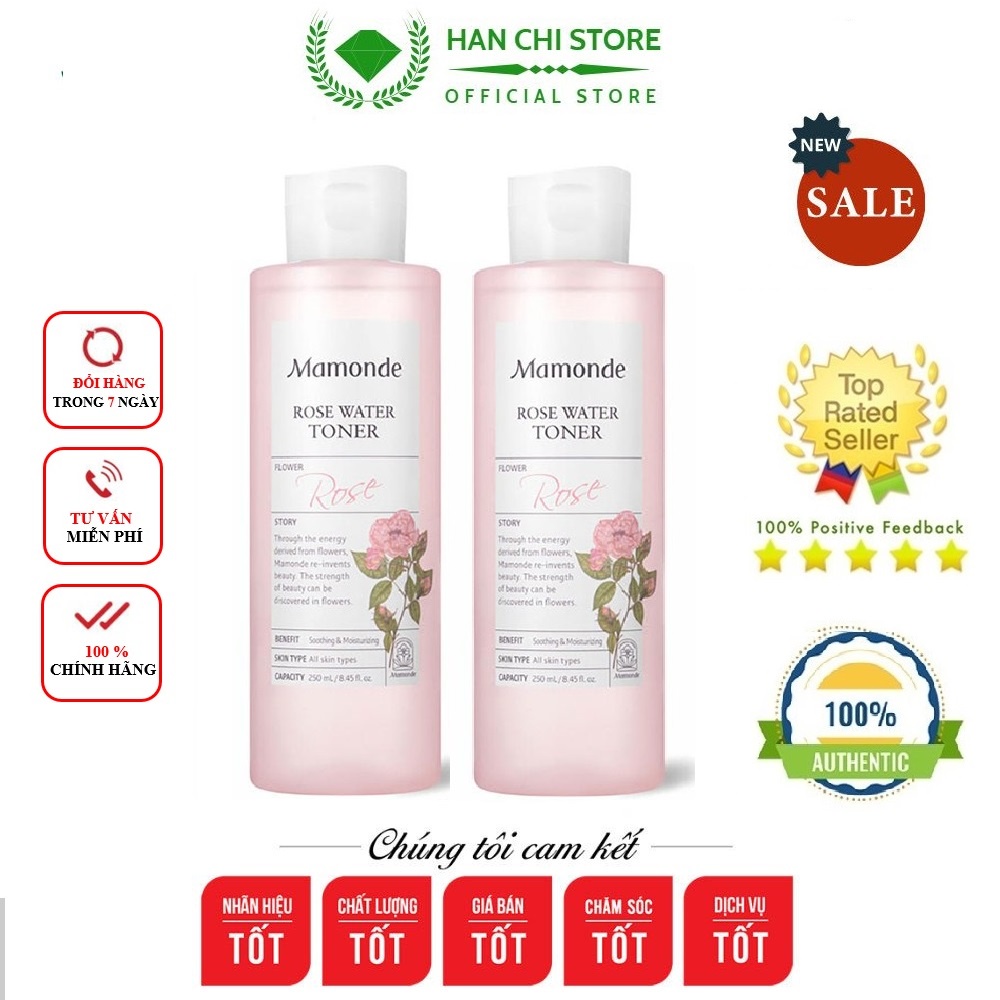 Nước hoa hồng Mamonde Toner 250ml
