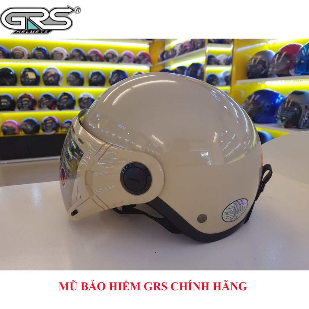 Mũ bảo hiểm 1/2 có kính GRSA33k Nhiều Màu