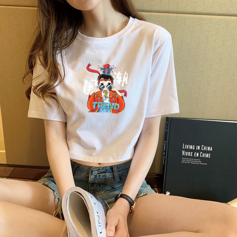 White short-sleeved t-shirt women 2021 new summer Korean version of loose cotton top net red ins super hot women's clothing trend