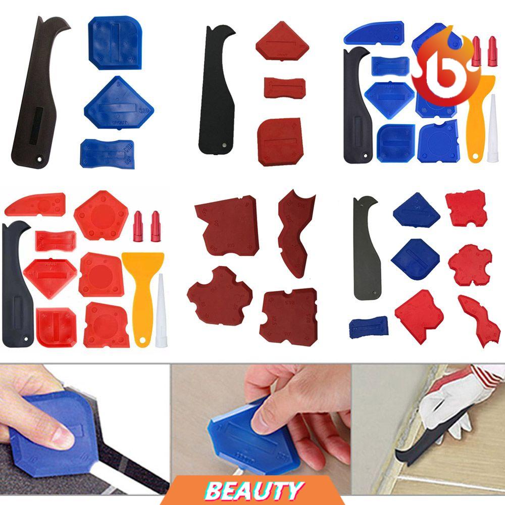 Bộ 4/8/12 Dụng Cụ Cạo Keo/Răng Tường/Cửa Sổ Bằng Silicone Đa Năng