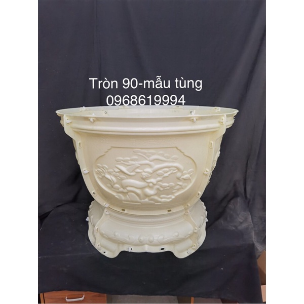 Khuôn đúc chậu tròn 90 chất liệu nhựa abs