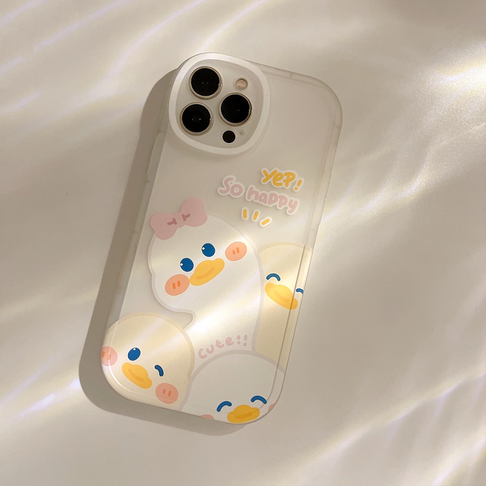 Ốp Điện Thoại TPU Mềm Chống Sốc In Hình Vịt Cho iPhone 11 12 13 Pro max mini XS max xr 7 8 se2020 plus