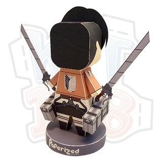 Mô hình giấy Anime Chibi Levi Ackerman - Attack on Titan