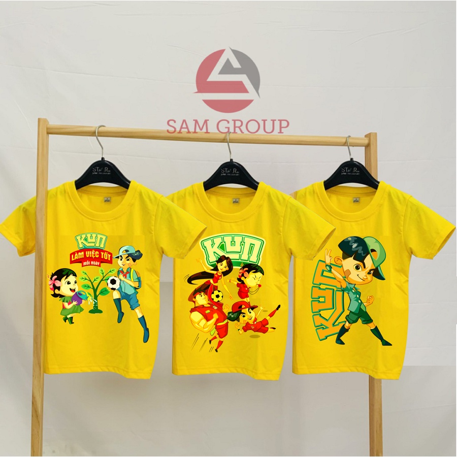 Áo phông cho bé in hình sữa kun anh chớp chớp tám tuốt bé trai bé gái cực thích
