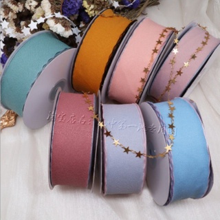 Ruy băng vải có viền kích cỡ 4cm làm phụ kiện handmade