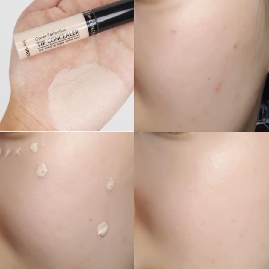 Kem che khuyết điểm The Saem Cover Perfection Tip Concealer