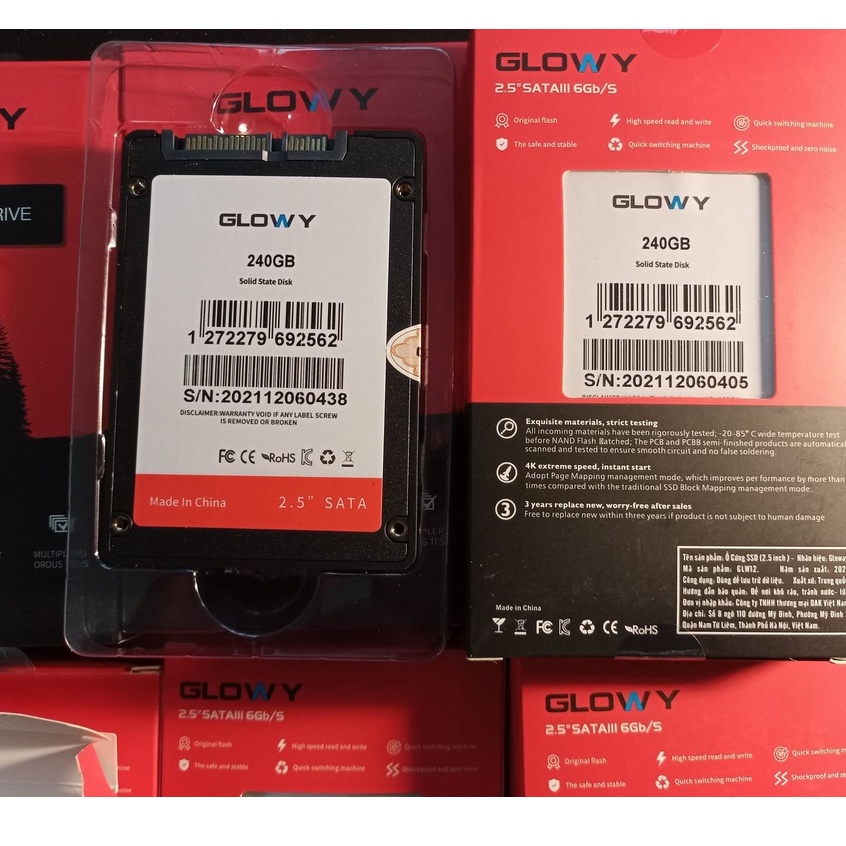 Ổ Cứng SSD Glowy 120GB | 240GB - Tặng cáp sata III - Chính Hãng Bảo hành 36 Tháng !!! | BigBuy360 - bigbuy360.vn