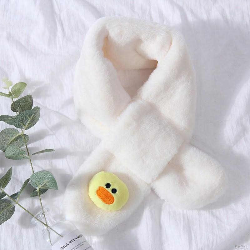 Khăn Quàng Cổ Cho Bé hình vịtGIADUNGTONGKHO1 Khăn Choàng Cổ Lông Thỏ Gắn Họa Tiết Dễ Thương Cho Bé Trai,Bé Gái