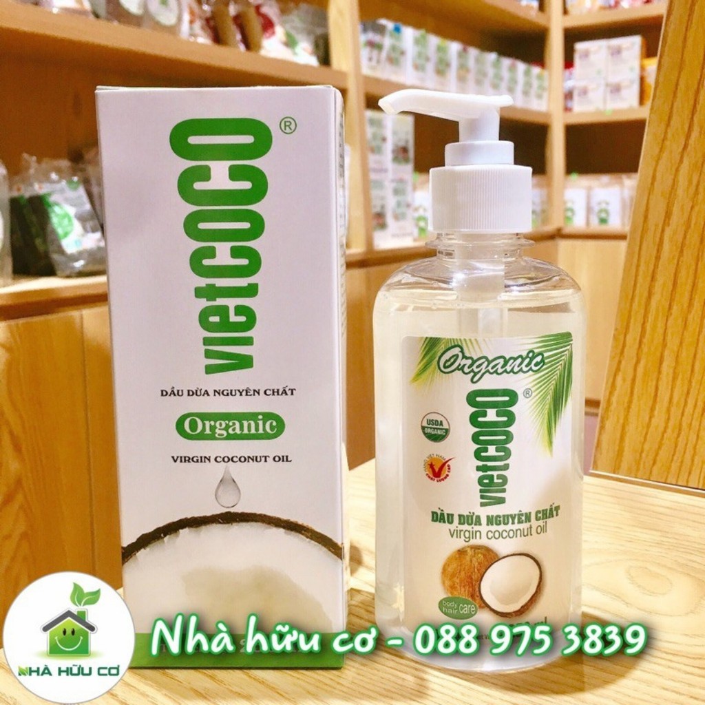 DẦU DỪA TINH KHIẾT VITAMIN E VIETCOCO đủ dung tích