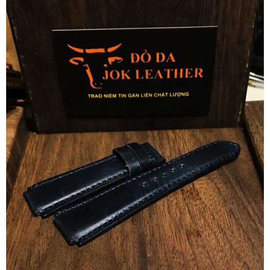 Dây Da Đồng Hồ Casio ae 1200 whd màu xanh navy kèm khóa