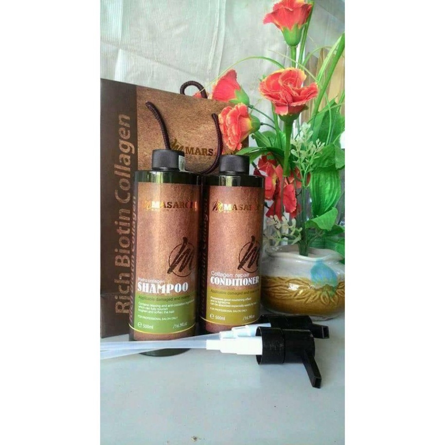 ✅[CHÍNH HÃNG] Bộ dầu gội xả Masaroni Colagell 800ml siêu mềm mượt, phục hồi hư tổn cho tóc, nhập khẩu Canada