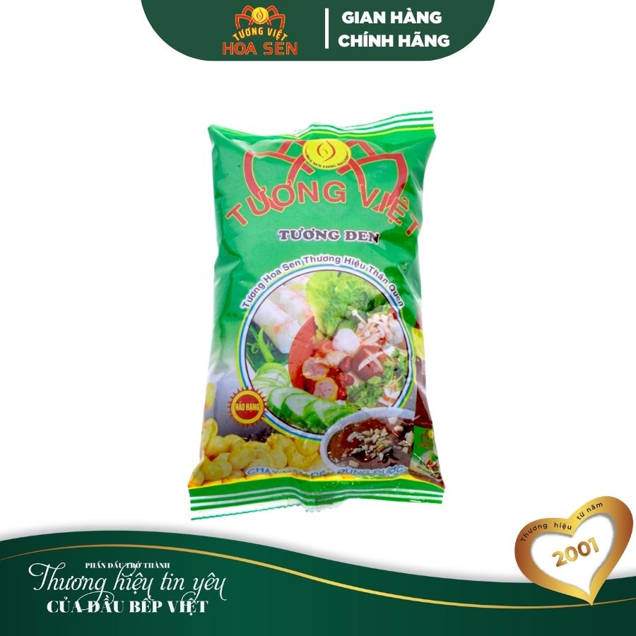 Tương Đen quán ăn Gói 500g - Tương Việt Hoa Sen