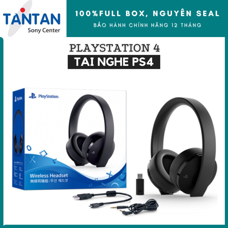 Tai Nghe Ps4 Sony BLUETOOTH HEADSET CUH-YA0080 | PlayStation 4, PC và Mac - Giả lập 7.1