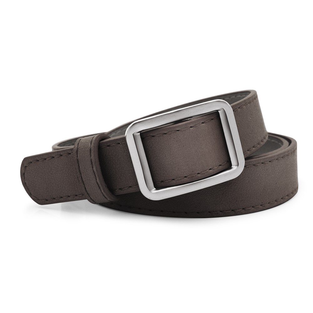 Vintage Women Casual Belts No Pin Buckle Belt Strap Pu Leather