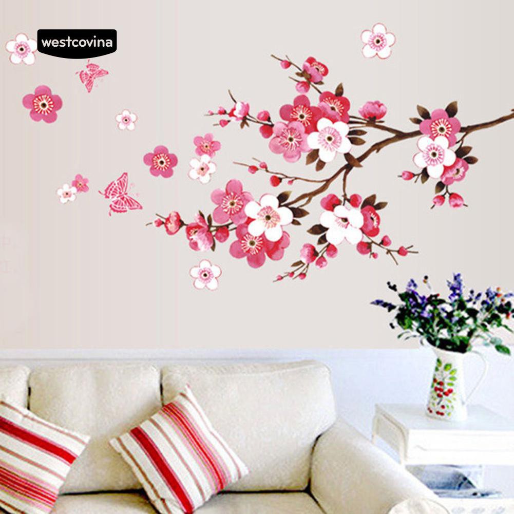 Nhãn dán tường hình hoa lãng mạn
