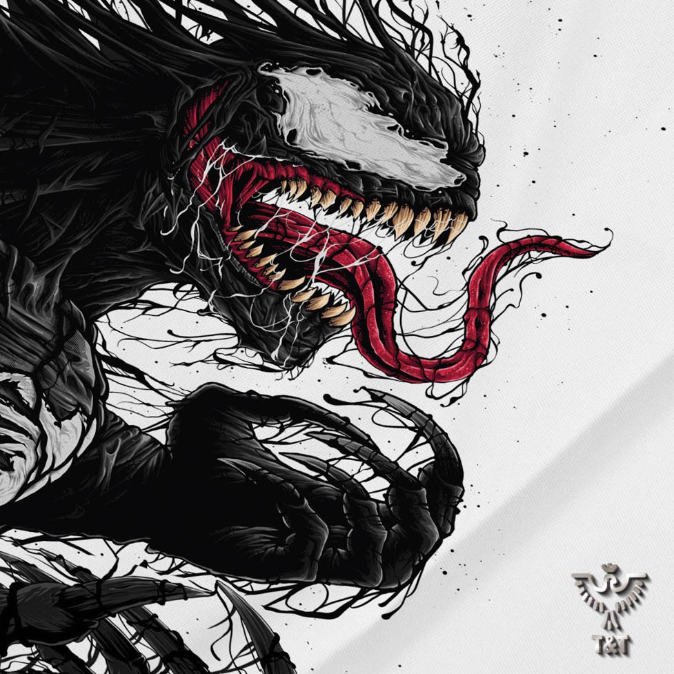 Áo thun nam áo phông nam thiết kế hình đẹp nét VENOM | BigBuy360 - bigbuy360.vn