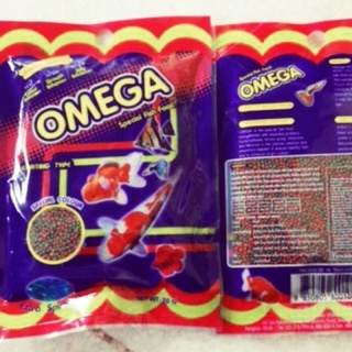 Thức ăn cá omega 500g. phụ kiện hồ cá thức ăn cho cá omega 500gr