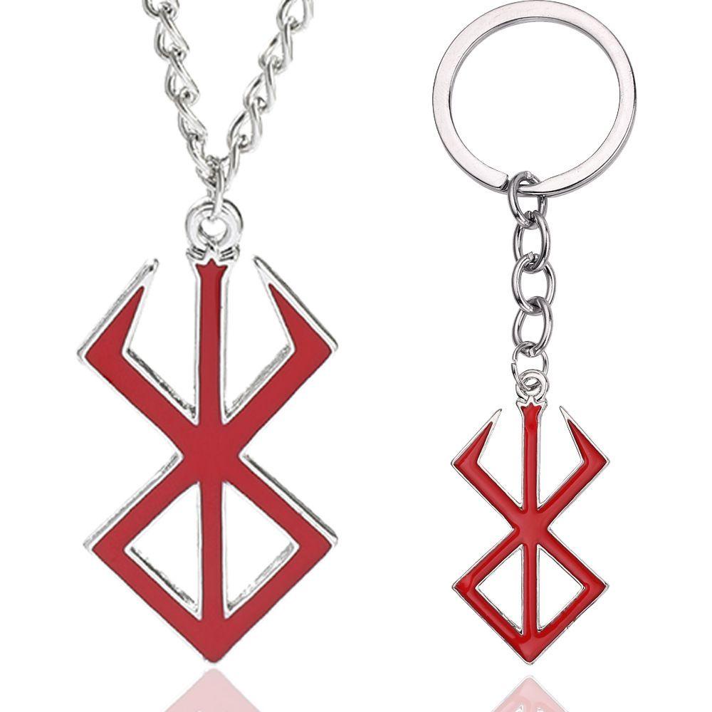 Lucky berserk biểu tượng vòng cổ gothic keyring keychain of norse viking mythology mặt dây chuyền