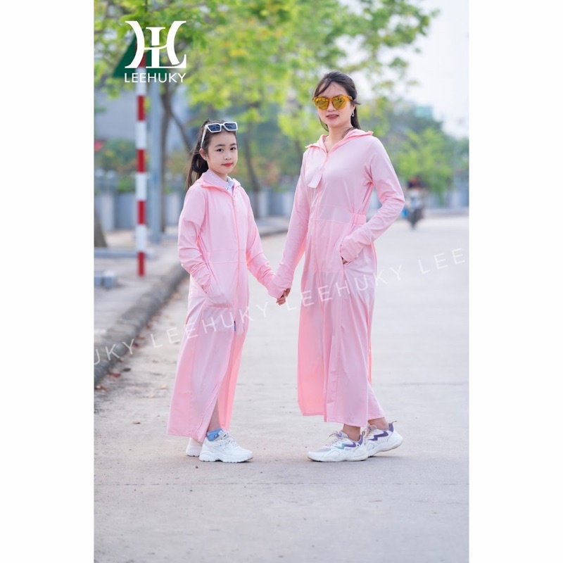 Áo chống nắng nữ toàn thân cao cấp (mẹ và bé ) vải cotton thun lạnh siêu mát