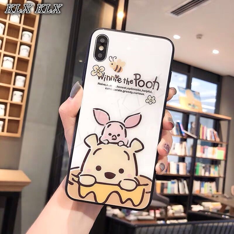 DISNEY Ốp Điện Thoại Hình Winnie The Pooh Cho Samsung Galaxy S8 S9 S10 S20 Plus S20 Ultra A81 A91 S10 Lite Note 10 Lite M60S M80S M10 M20 M30