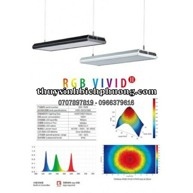 LED CHIHIROS RGB VIVID 2 - ĐÈN THUỶ SINH SANG TRỌNG, THẨM MỸ CAO, ĐIỀU CHỈNH QUA BLUETOOTH
