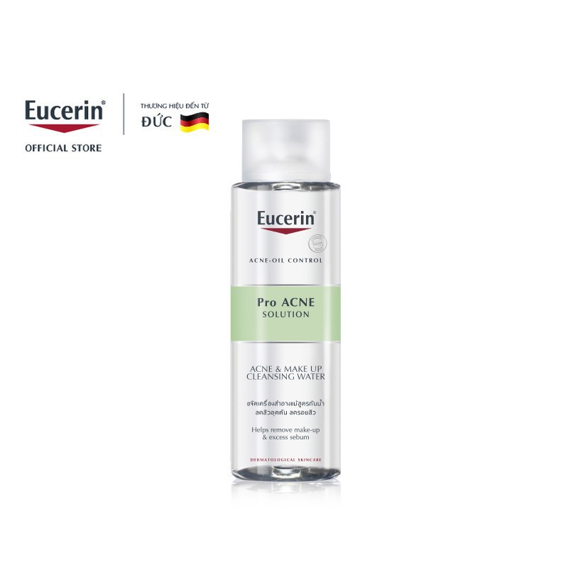 [Giảm Giá] - Nước tẩy trang Eucerin cho da nhờn mụn Pro Acne Micellar 400ml-88783