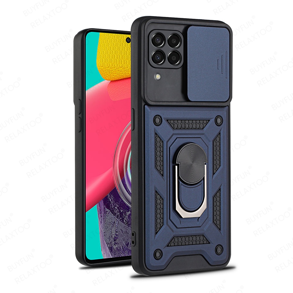 Ốp Điện Thoại Chống Sốc Có Nắp Trượt Bảo Vệ Camera Cho Samsung Galaxy M33 5G M53 M23 2022 M 53 23 33 5G 53M 5G