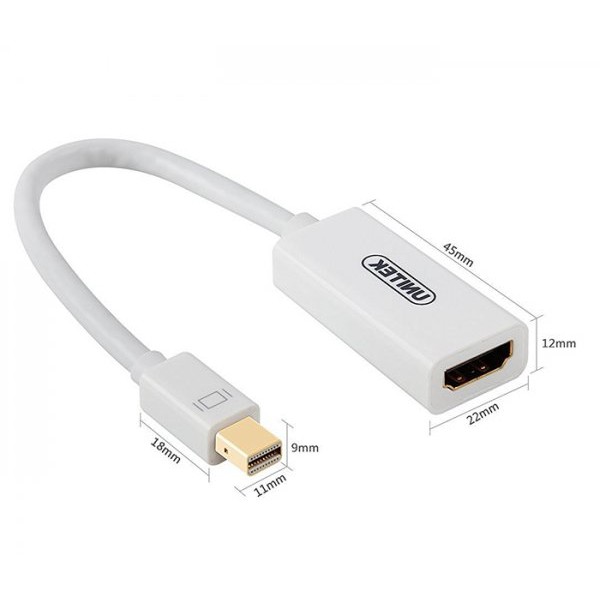 Cáp mini Displayport To HDMI (L) Unitek (Y6331) - HÀNG CHÍNH HÃNG