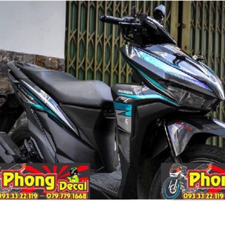 Tem Rời Honda Vario 150 Xanh Xám Đen (Đời Xe 2018-2020)