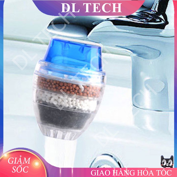 Đầu Lọc Nước Trực Tiếp Tại Vòi 6 Tầng Lọc RY10 Mini 6 Tầng Gắn Được Nhiều Loại vòi DL TECH