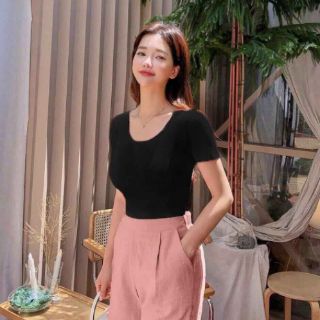 Quần short đũi lưng cao