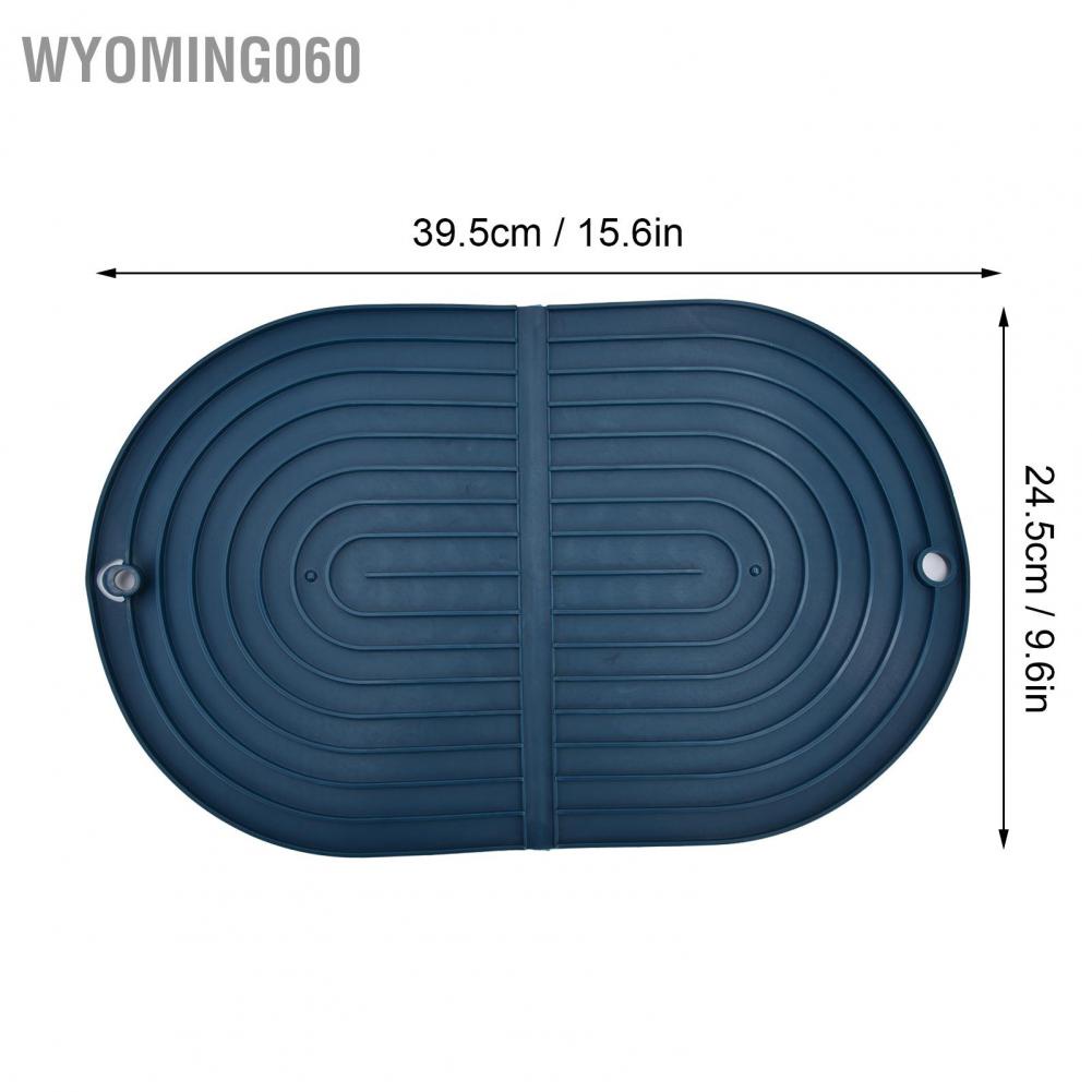 Wyoming060 Multifunctional Dish Drying Mat Foldable Pad Heat Insulation Cup Pot for Kitchen