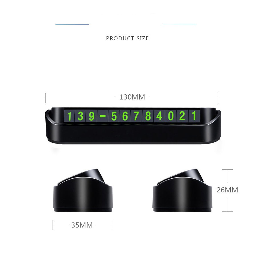 Bảng số điện thoại ô tô- bảng ghi sđt gắn taplo khi đỗ xe có logo hãng xe