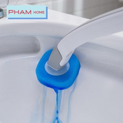 Đầu mút chổi cọ bồn cầu nhà vệ sinh, nhà tắm, dùng 1 lần thay thế được