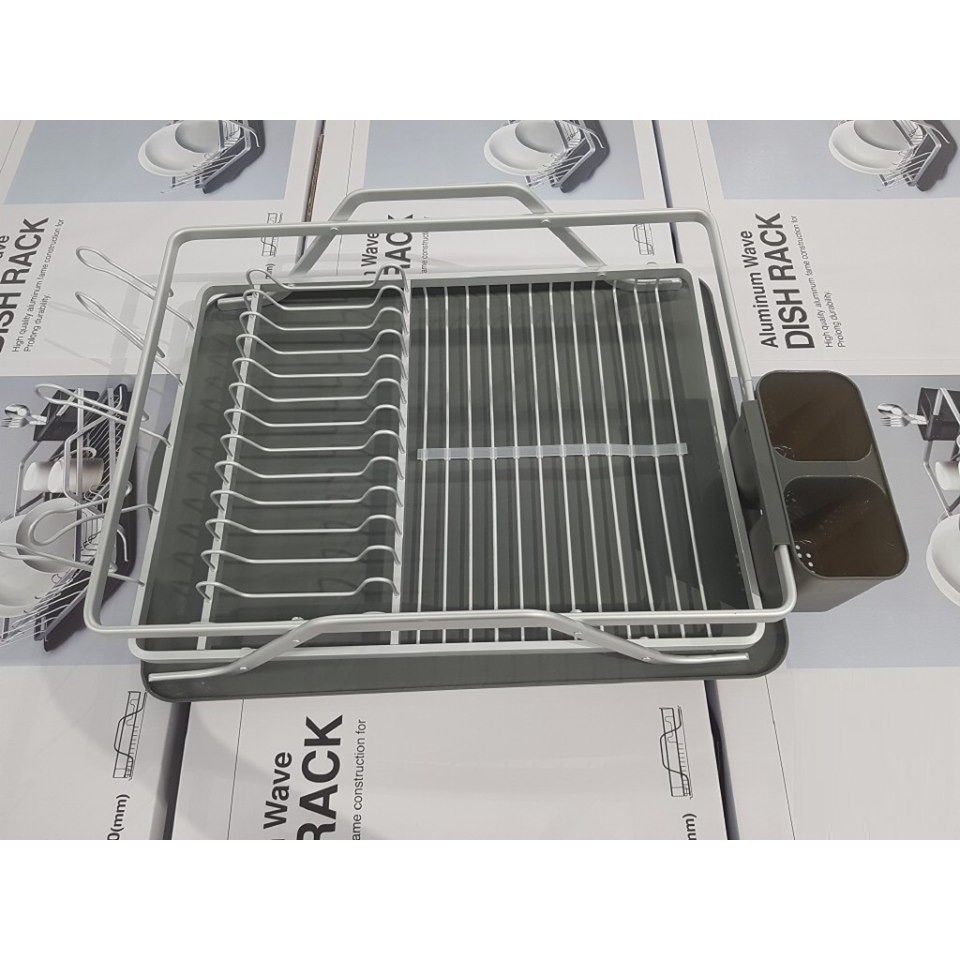 Kệ bát đĩa bằng nhôm Lock&amp;Lock Aluminum Wave Dish Rack LDR205