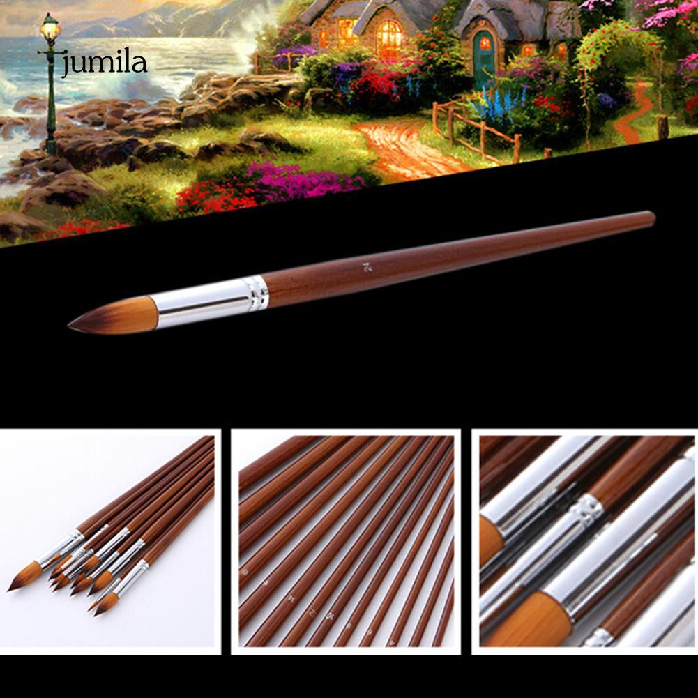 Set 13 cọ vẽ tô màu đa dụng với tay cầm bằng gỗ độc đáo