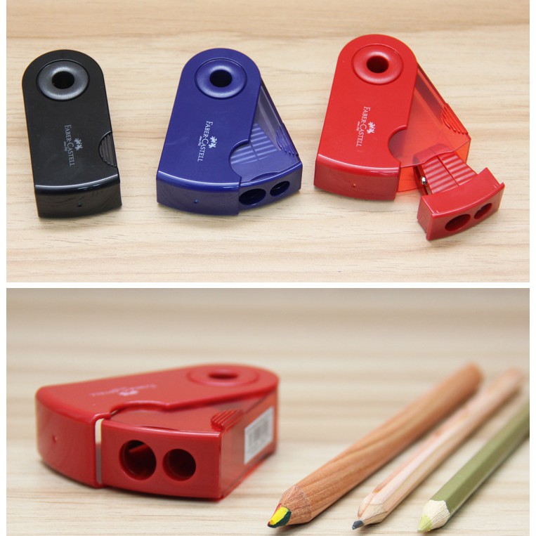 Gọt bút chì cao cấp Faber Castell, dụng cụ chuốt bút chì 1 và 2 lỗ cho học sinh mỹ thuật lalunavn - A11