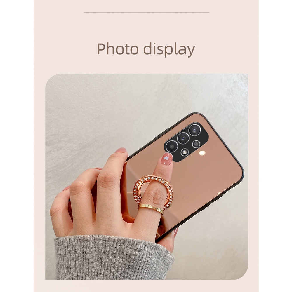 Ốp Điện Thoại Cứng Mặt Gương Cho Samsung Galaxy A73 A13 A23 A12 A52s A52 A72 A42