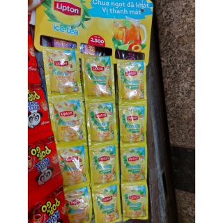 Trà Lipton Ice Tea Hòa Tan. Có 2 vị : Đào, Chanh mật ong  (8 Gói X 14 G)