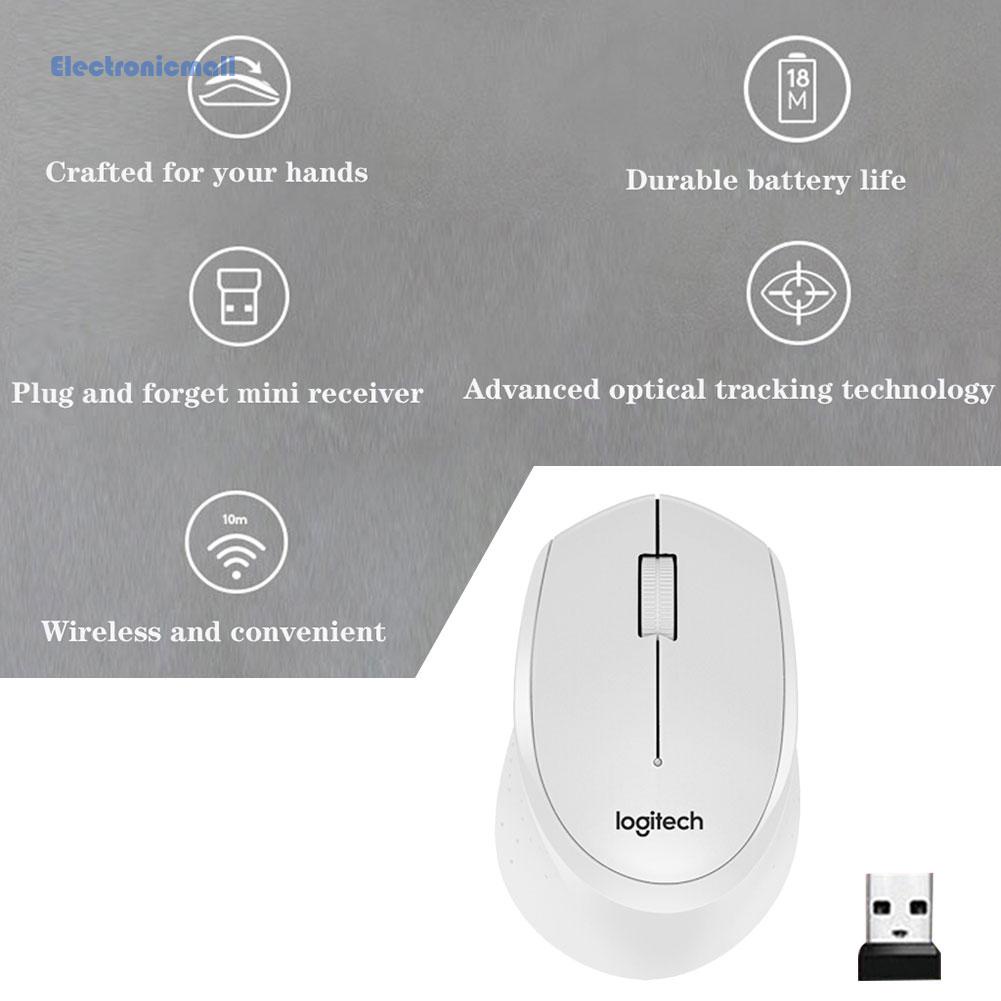 Chuột Quang Không Dây Ko Gây Tiếng Ồn 3 Nút Logitech M330 2.4GHz 1000Dpi01