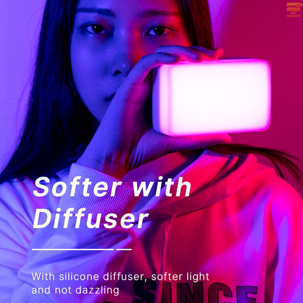 Đèn LED quay phim Ulanzi Vl120 Rgb 2500k-9000k Cri95 + 20 hiệu ứng chiếu sáng có thể sạc lại